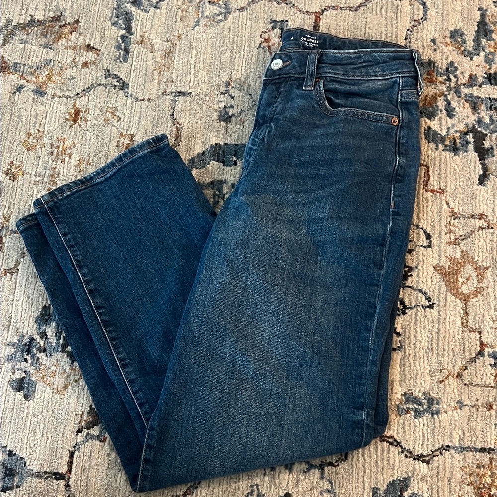 Old Navy Dark Wash Straight-Leg Jeans